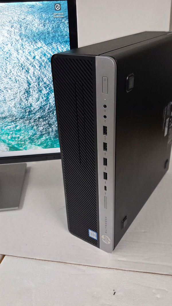 HP EliteDesk 800 G3 SFF 464GB SSD, 8GB Ram, i5-7500 @ 3.40GHz  - Repaired: Charger included