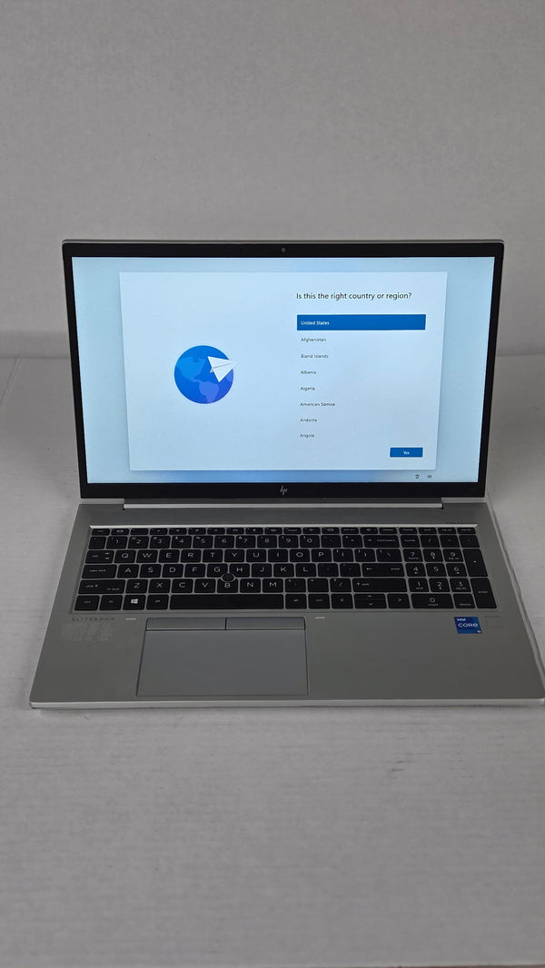 HP EliteBook 850 G8 - HP EliteBook 850 G8, 288GB SSD, 16GB Ram, i5-1135G7 @ 2.42GHz