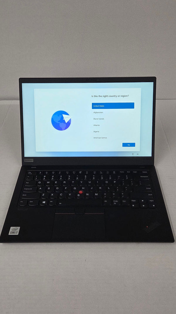 Lenovo Thinkpad X1 - 200GB SSD, 16GB RAM, i7-10510U @ @2.30GHz