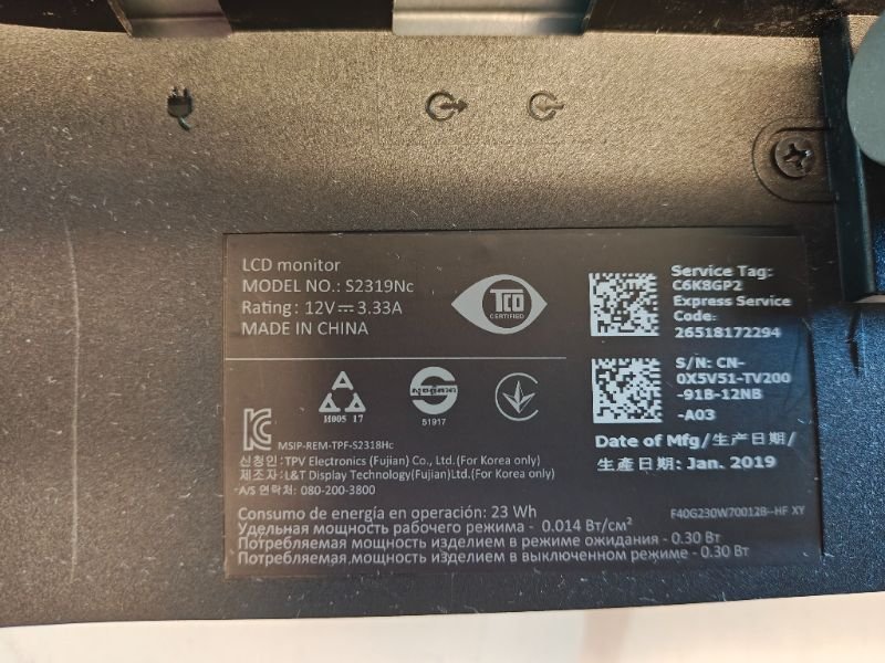 Dell S2319NC