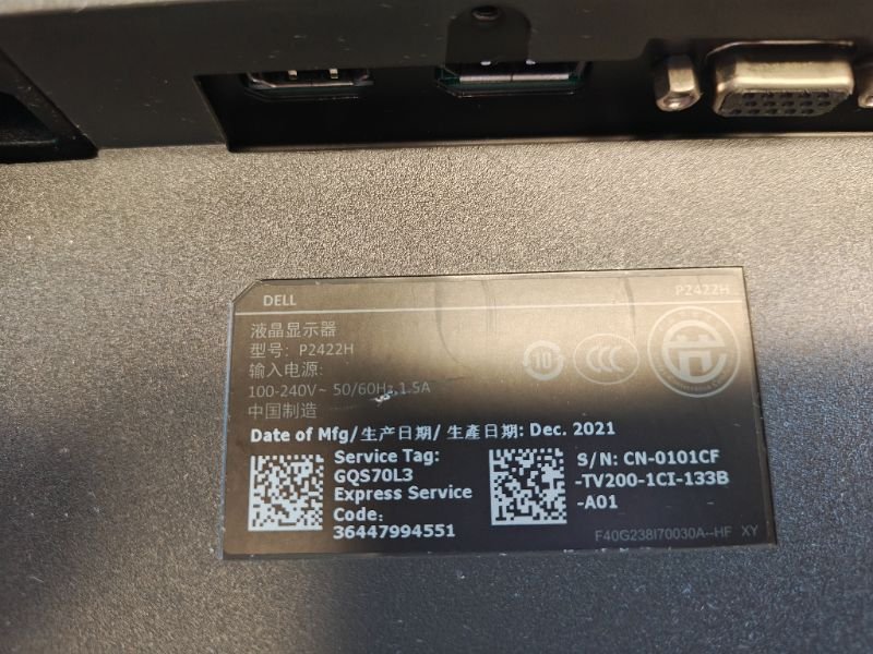 Dell P2422H
