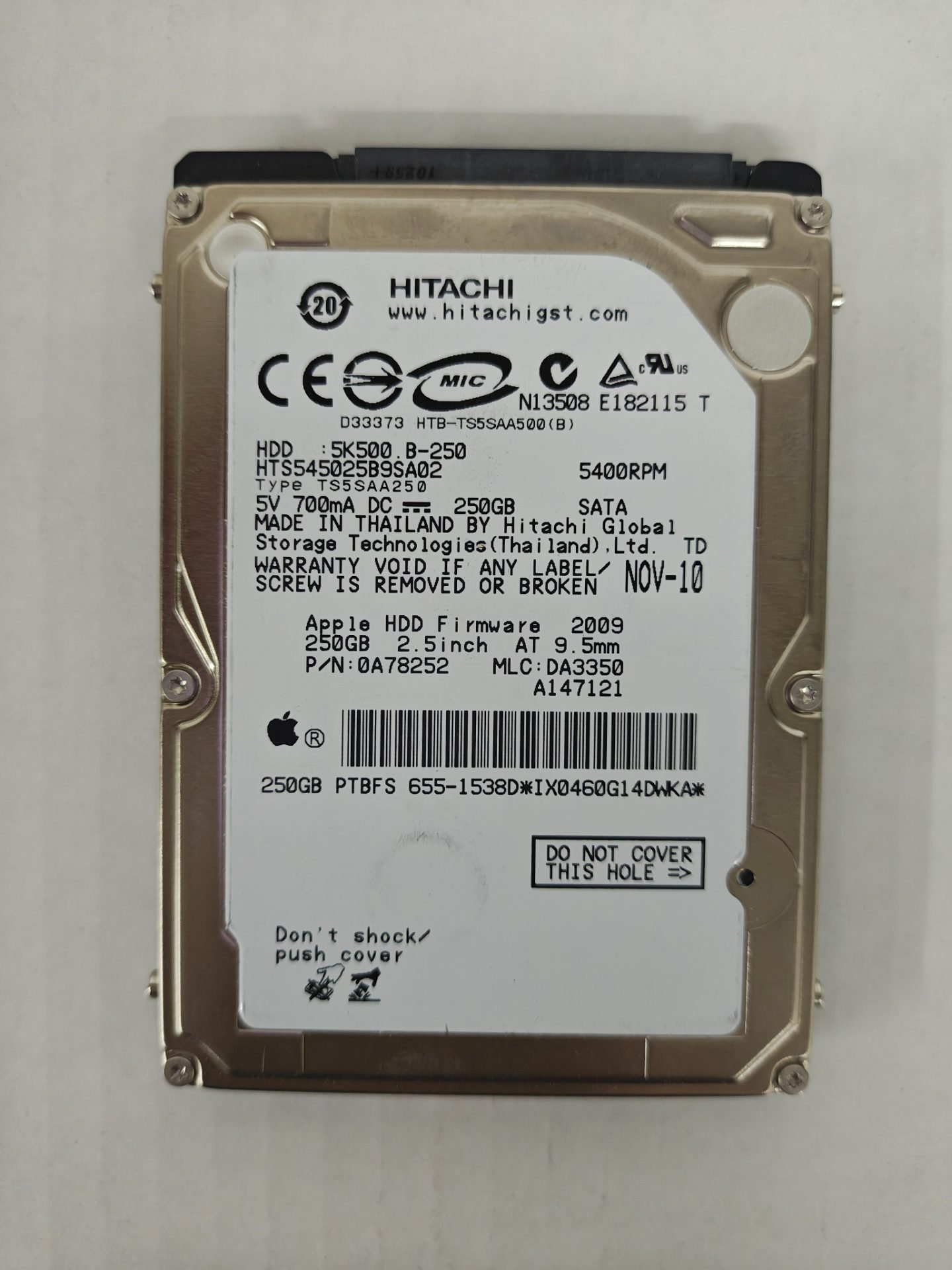 Hitachi 5K500.B 250GB